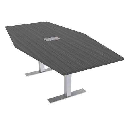 Skutchi Designs 45.25 in W, 71.5 in L, 29 in H, Engineered Wood Top, Grey HAR-HEX.IR-46x72-T-ELEC-ASIANNIGHT